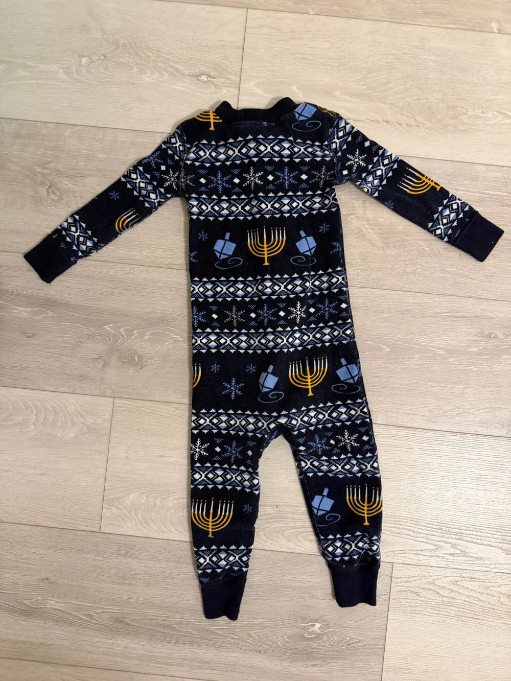 Hanna Andersson Baby Zip Sleeper Organic Cotton Eight Night Hanukkah Chanukah